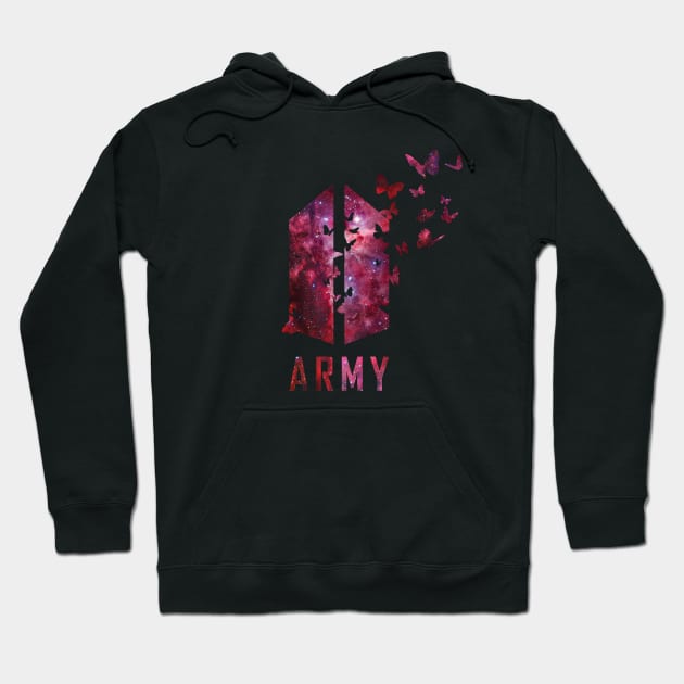 Bts hoodie red top
